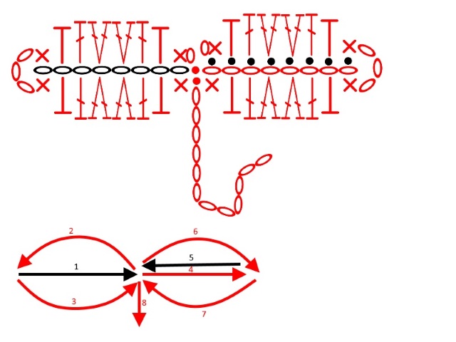 Crochet leaf for a flower bookmark